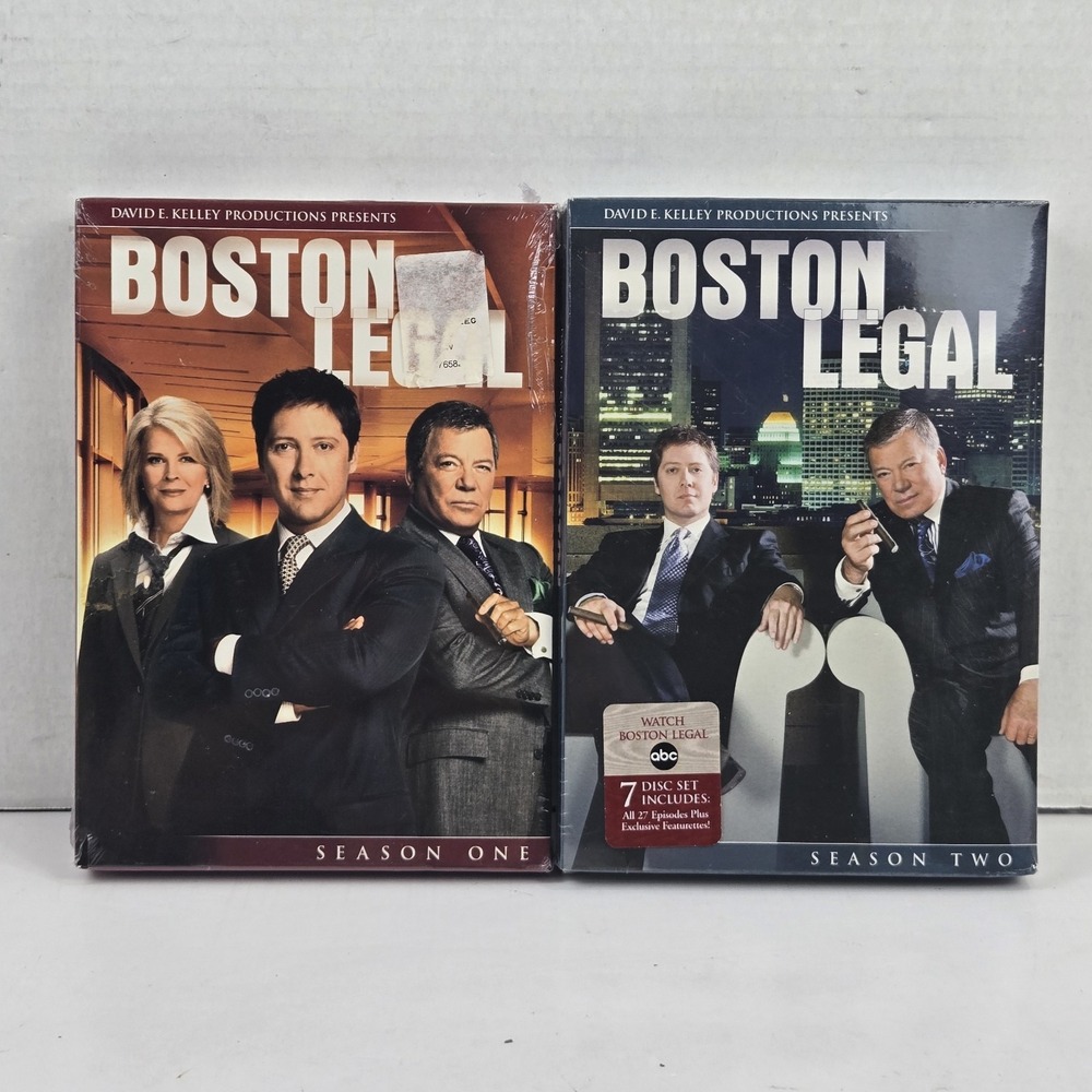 Boston Legal Season 1 and 2 DVD Boxed Sets NEW SEALED